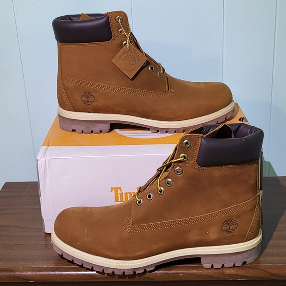 Timberland Premium Men's NIB 6in Waterproof Boot- Rust Nebuck Size 10.5 Medium - Picture 2 of 13